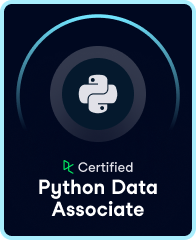 Python Data Associate Badge